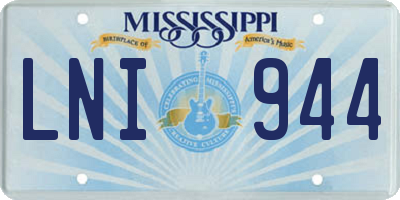 MS license plate LNI944