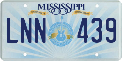 MS license plate LNN439