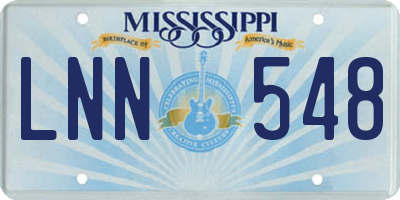 MS license plate LNN548