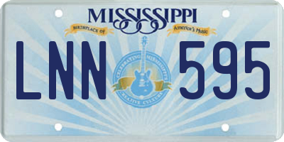 MS license plate LNN595