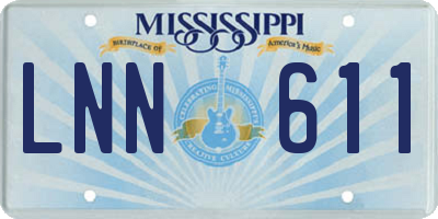 MS license plate LNN611