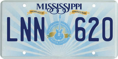 MS license plate LNN620