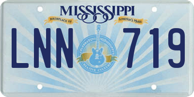 MS license plate LNN719
