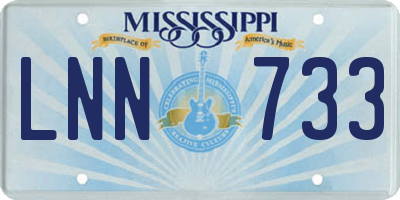 MS license plate LNN733