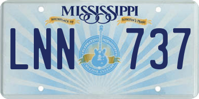 MS license plate LNN737