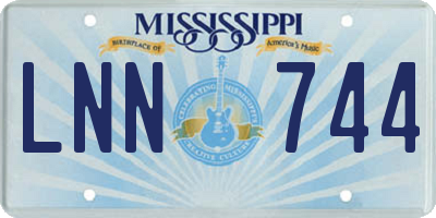 MS license plate LNN744