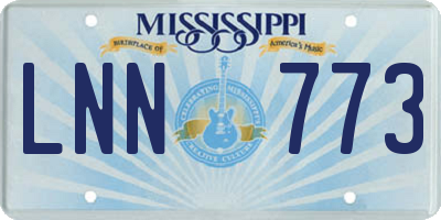 MS license plate LNN773