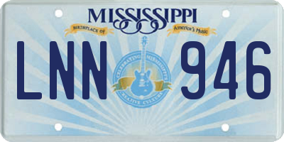 MS license plate LNN946