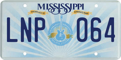 MS license plate LNP064