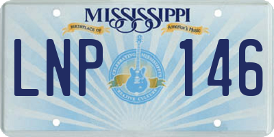 MS license plate LNP146