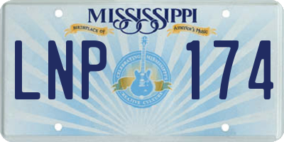 MS license plate LNP174