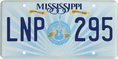 MS license plate LNP295