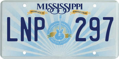 MS license plate LNP297