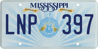 MS license plate LNP397