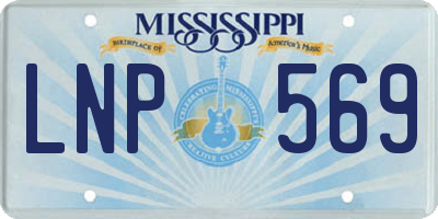 MS license plate LNP569