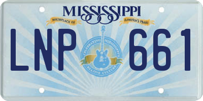 MS license plate LNP661