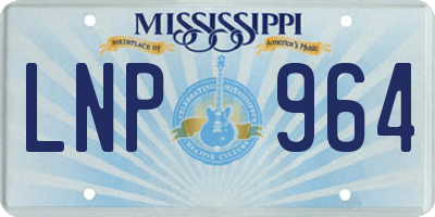 MS license plate LNP964
