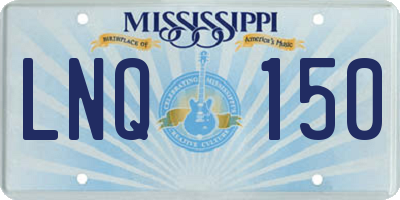 MS license plate LNQ150