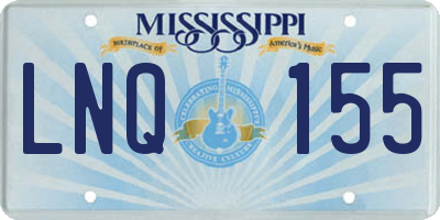 MS license plate LNQ155
