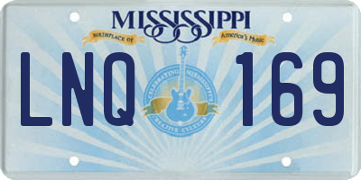 MS license plate LNQ169
