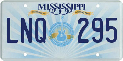 MS license plate LNQ295