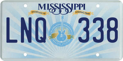 MS license plate LNQ338
