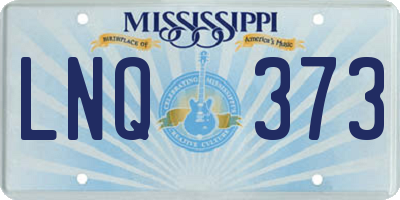 MS license plate LNQ373