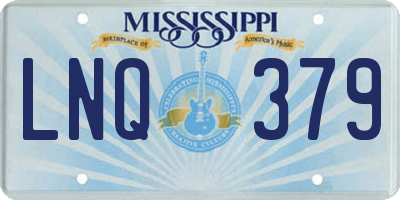 MS license plate LNQ379