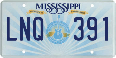MS license plate LNQ391