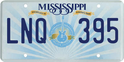 MS license plate LNQ395