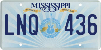 MS license plate LNQ436