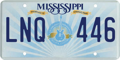 MS license plate LNQ446