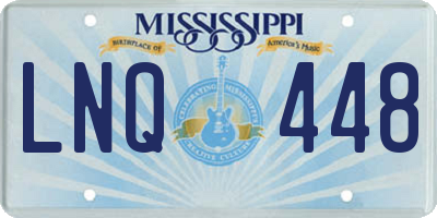 MS license plate LNQ448