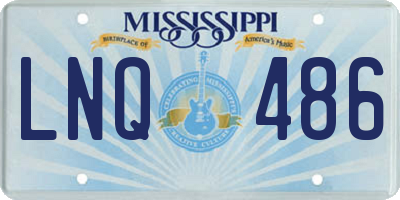 MS license plate LNQ486