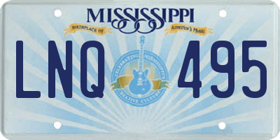 MS license plate LNQ495