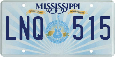MS license plate LNQ515