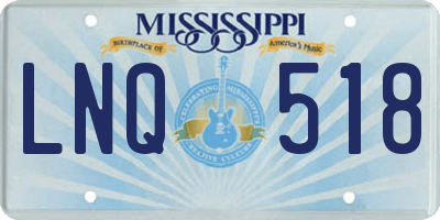 MS license plate LNQ518