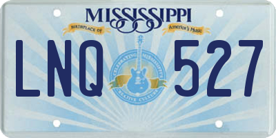 MS license plate LNQ527
