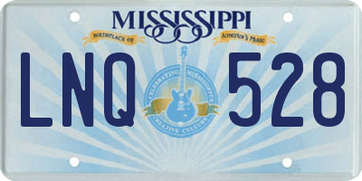 MS license plate LNQ528