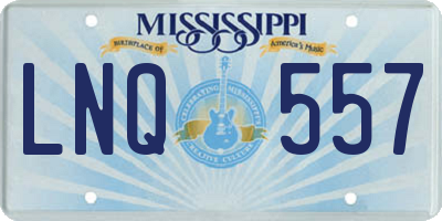 MS license plate LNQ557