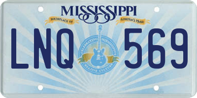 MS license plate LNQ569