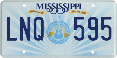 MS license plate LNQ595