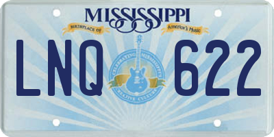 MS license plate LNQ622