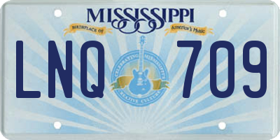 MS license plate LNQ709