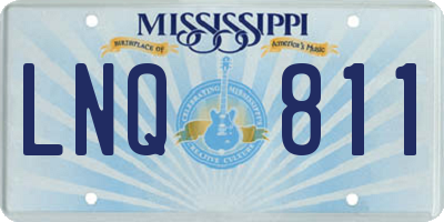 MS license plate LNQ811