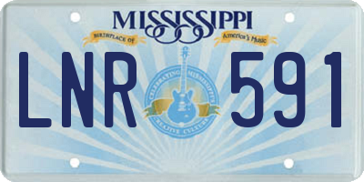 MS license plate LNR591