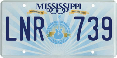 MS license plate LNR739