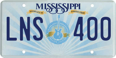 MS license plate LNS400