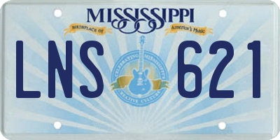 MS license plate LNS621