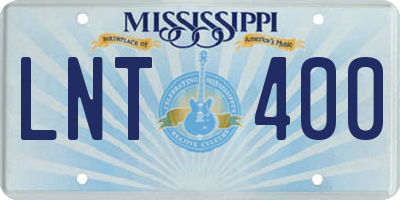 MS license plate LNT400